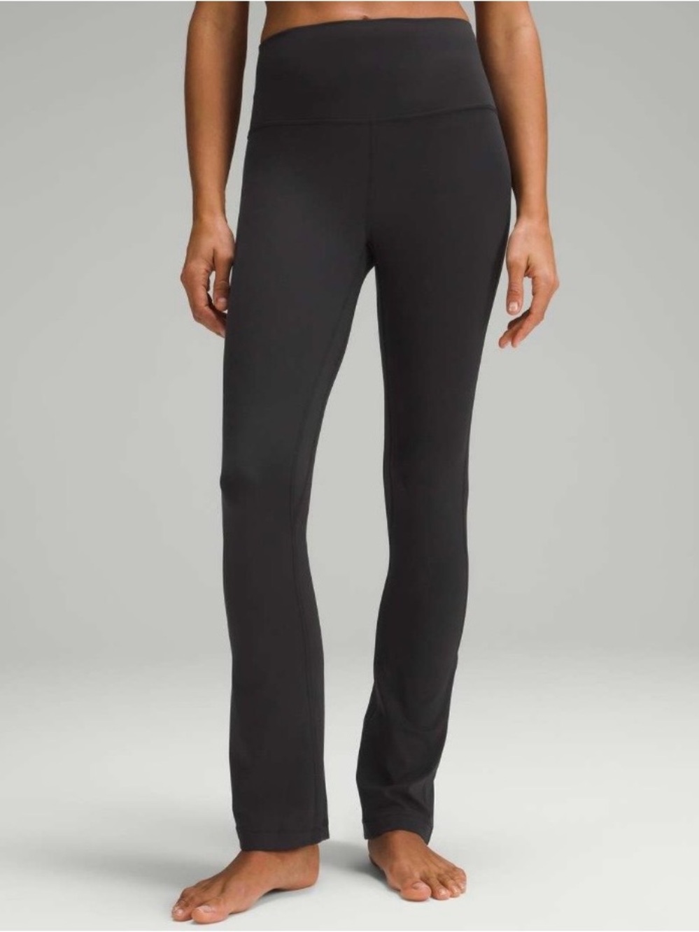 Lululemon Align High Rise Mini Flare Leggings Black Nulu Size 2 W5FCHS Yoga Gym
